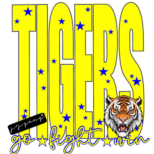 TIGERS go.fight.win (yellow)